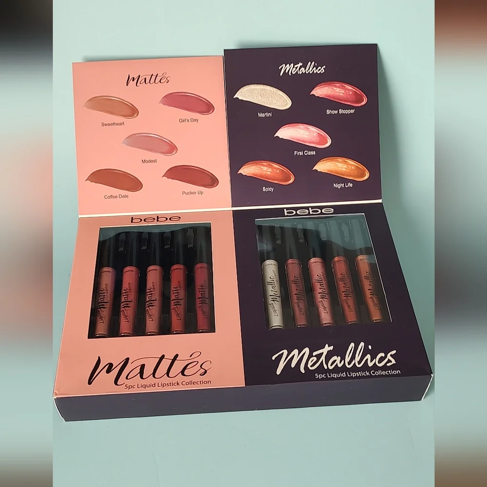 Bebe Lipstick Collection 10 pieces Style Sweet And Sexy Mattes And Metallics New